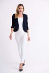 Joseph Ribkoff Womens Essential Blazer Style 143148J Color Midnight Blue Size 12