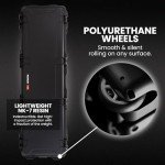 NANUK 995 Hard Case 55” with Wheels & Customizable Foam Insert, IP67 Waterproof & Crushproof, Rugged Construction for Ultimate Protection, Made in Canada – Black (55.1” x 17.3” x 6.6”)
