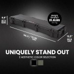 NANUK 995 Hard Case 55” with Wheels & Customizable Foam Insert, IP67 Waterproof & Crushproof, Rugged Construction for Ultimate Protection, Made in Canada – Black (55.1” x 17.3” x 6.6”)