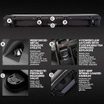 NANUK 995 Hard Case 55” with Wheels & Customizable Foam Insert, IP67 Waterproof & Crushproof, Rugged Construction for Ultimate Protection, Made in Canada – Black (55.1” x 17.3” x 6.6”)