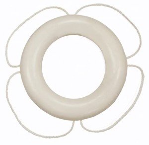 Taylor Made Products 570002 Aer-O-Buoy Canadian Coast Guard Approved Boat Life Ring (24", White)