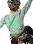 Arc'teryx Kragg SL Cotton Bird Tile Shirt LS Men's | Soft Cotton Climbing Shirt with Tiled Bird Graphic | Stone Green/Phosphorescent, X-Large
