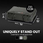 NANUK 910 Waterproof Watch Travel Case - 10 Slot Watch Briefcase, Impact-Resistant, Dustproof, Carry-On Approved, Premium Foam Interior, 14.3" x 11.1" x 4.7" - Made in North America (Olive)
