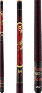 Viper by GLD Products Underground 58" 2-Piece Billiard/Pool Cue, Fatal Shot, 18 Ounce,Red,50-0652-18