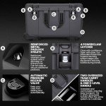 NANUK 960 Pro Photo Kit – Waterproof Travel Camera Hard Case with Padded Dividers and Wheels, 25.4” x 20” x 14.5” Dustproof and Impact-Resistant, Ideal for Heavy Loads – Graphite