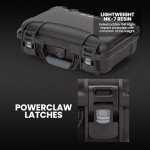 NANUK 909 Hard Case with Custom Foam Insert for Glock, IP67 Waterproof & Crushproof, Rugged Construction for Ultimate Protection, Made in Canada – Black (12.6” x 9” x 4.4”)