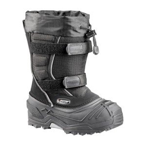 Baffin Unisex Kids' YOUNG EIGER Insulated Waterproof Tall-Height Snow Boots w/Full-Grain Leather Upper & Polar Rubber Base, Black, 12