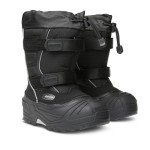 Baffin Unisex Kids' YOUNG EIGER Insulated Waterproof Tall-Height Snow Boots w/Full-Grain Leather Upper & Polar Rubber Base, Black, 12
