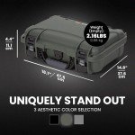 NANUK 909 Travel Knife Case – Waterproof Pocket Knife Storage with 8 Slots, 12.6” x 9” x 4.4” - Lightweight, Lockable, Dustproof, Impact-Resistant & Durable - Olive