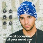 Taowave Arcteryx Beanie,Y2K Lightning Pattern Wool Acrylic Knitted Hat, White Black, One Size