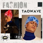 Taowave Arcteryx Beanie,Y2K Lightning Pattern Wool Acrylic Knitted Hat, White Black, One Size