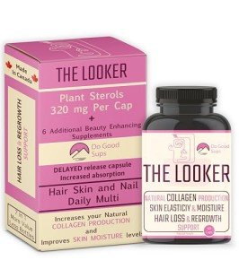 Do Good Sups The Looker 60 Caps- Skin Hair and Nails Vitamins - Natural Collagen Production - Reduces Hair Thinning - Skin Elasticity - Skin Moisture - Plant Sterols Bromelain Zinc Vitamin E Selenium