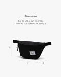 Herschel Classic Hip Pack, Black, Black, One Size, Classic Hip Pack