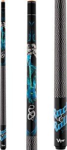 Viper by GLD Products Underground 58" 2-Piece Billiard/Pool Cue, Rock & Roll, 18 Ounce,Blue,50-0653-18