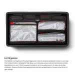 Nanuk 935 Waterproof Carry-On Hard Case with Lid Organizer and Foam Insert w/ Wheels - Graphite - Made in Canada