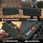 NANUK 980 Hard Case 30” with Customizable Cubed Foam, IP67 Waterproof & Crushproof, Rugged Construction for Ultimate Protection, Made in Canada – Olive (29.9” x 16.2” x 7.3”)