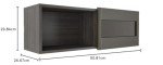 Nuance Wall Shelf 102637 from Nexera, Espresso