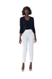 JOSEPH RIBKOFF Womens Classic Pant Style 143105 White Size 14