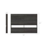 Nexera Panel Headboard, Grey, Full