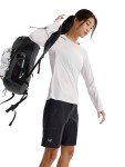 Arc'teryx Taema Crew Neck Shirt LS Women's | Light Comfortable Performance Top, Atmos Heather, Large