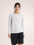Arc'teryx Taema Crew Neck Shirt LS Women's | Light Comfortable Performance Top, Atmos Heather, Large