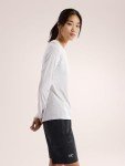 Arc'teryx Taema Crew Neck Shirt LS Women's | Light Comfortable Performance Top, Atmos Heather, Large