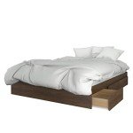 Nexera 3-Piece Bedroom Set with Bed Frame, White, Queen