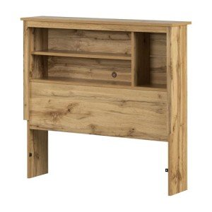 South Shore Furniture Tassio Bookcase Headboard, Twin, Nordik Oak
