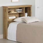 South Shore Furniture Tassio Bookcase Headboard, Twin, Nordik Oak