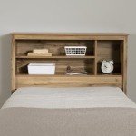 South Shore Furniture Tassio Bookcase Headboard, Twin, Nordik Oak