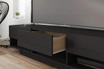 Nexera 72-Inch Tv Stand with 3-Drawers, Black, 72-Inch