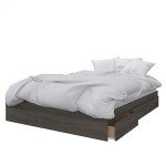 Nexera 3-Piece Bedroom Set with Bed Frame, Grey, Queen