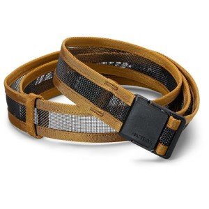 Arc'teryx Heliad Belt 32 | Breathable 32MM Micro-Adjustable Belt, Black/Yukon, Medium