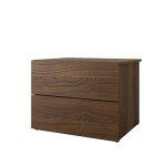 Nexera 3-Piece Bedroom Set with Bed Frame, Brown, Queen