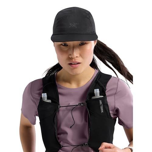 Arc'teryx Norvan Regular Brim Hat | Lightweight Hat for Hikes and Runs | Black, Large X-Large