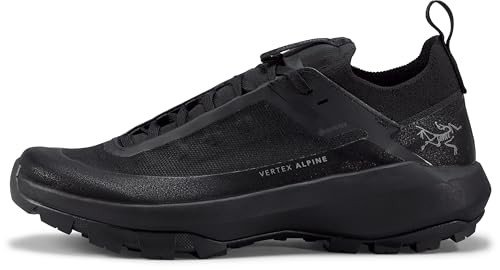 Arc'teryx Vertex Alpine GTX Shoe Women's | Fast and Light Gore-Tex Approach Shoe - Redesign, Black/Black, 7