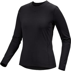 Arc'teryx Rho Crew Neck LS Women's | Lightweight Base Layer Crew, Black, X-Large
