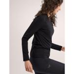 Arc'teryx Rho Crew Neck LS Women's | Lightweight Base Layer Crew, Black, X-Large