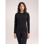 Arc'teryx Rho Crew Neck LS Women's | Lightweight Base Layer Crew, Black, X-Large