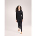 Arc'teryx Rho Crew Neck LS Women's | Lightweight Base Layer Crew, Black, X-Large