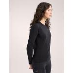 Arc'teryx Rho Crew Neck LS Women's | Lightweight Base Layer Crew, Black, X-Large