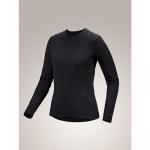 Arc'teryx Rho Crew Neck LS Women's | Lightweight Base Layer Crew, Black, X-Large