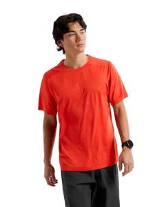 Arc'teryx Cormac Logo Shirt SS Men's | UPF 40+ Sweat-Wicking Tee for Climbing - Redesign | Dynasty Heather, XX-Large