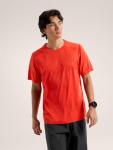 Arc'teryx Cormac Logo Shirt SS Men's | UPF 40+ Sweat-Wicking Tee for Climbing - Redesign | Dynasty Heather, XX-Large