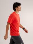 Arc'teryx Cormac Logo Shirt SS Men's | UPF 40+ Sweat-Wicking Tee for Climbing - Redesign | Dynasty Heather, XX-Large