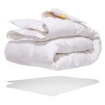Canadian Down & Feather Co. - Regular Weight White Feather & Down Duvet Full/Double Size - 240 TC Shell 100% Cotton - Oeko TEX Certified