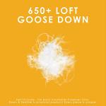 Canadian Down & Feather Co. - Regular Weight 650 Loft White Goose Down Duvet King Size - 360 TC Shell 100% Cotton - Filled in Canada