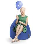 Gouchee Home Easy Collection Bean Bag Chair for Kids and Adults - Royal Blue - Beanbag Couch for Indoor Living Spaces - Cozy Chair, Stylish, and Comfy Lazy Sofa Chair for Reading, Gaming, and More