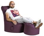 Gouchee Home Swing Brava Bean Bag Chair - Purple, Cozy and Stylish Comfy Chair for Kids and Adults - Sofa Chair for Indoor Living Spaces - Bean Bag Couch Chair for Reading, Gaming - XL