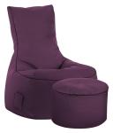 Gouchee Home Swing Brava Bean Bag Chair - Purple, Cozy and Stylish Comfy Chair for Kids and Adults - Sofa Chair for Indoor Living Spaces - Bean Bag Couch Chair for Reading, Gaming - XL
